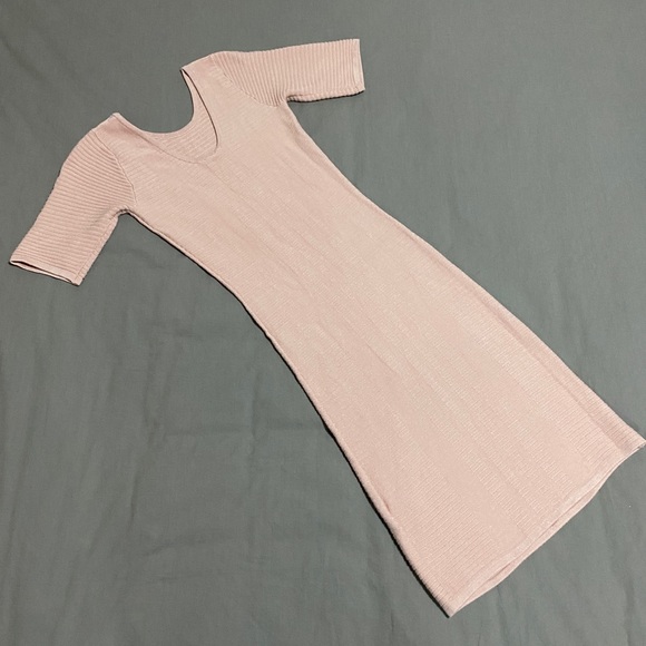 GUESS Knit Bodycon Dress, Pink, Extra Small - Picture 2 of 4